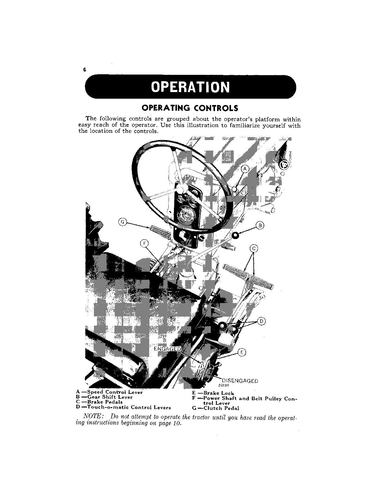 JOHN DEERE 420 TRACTOR OPERATORS MANUAL  100001-125000