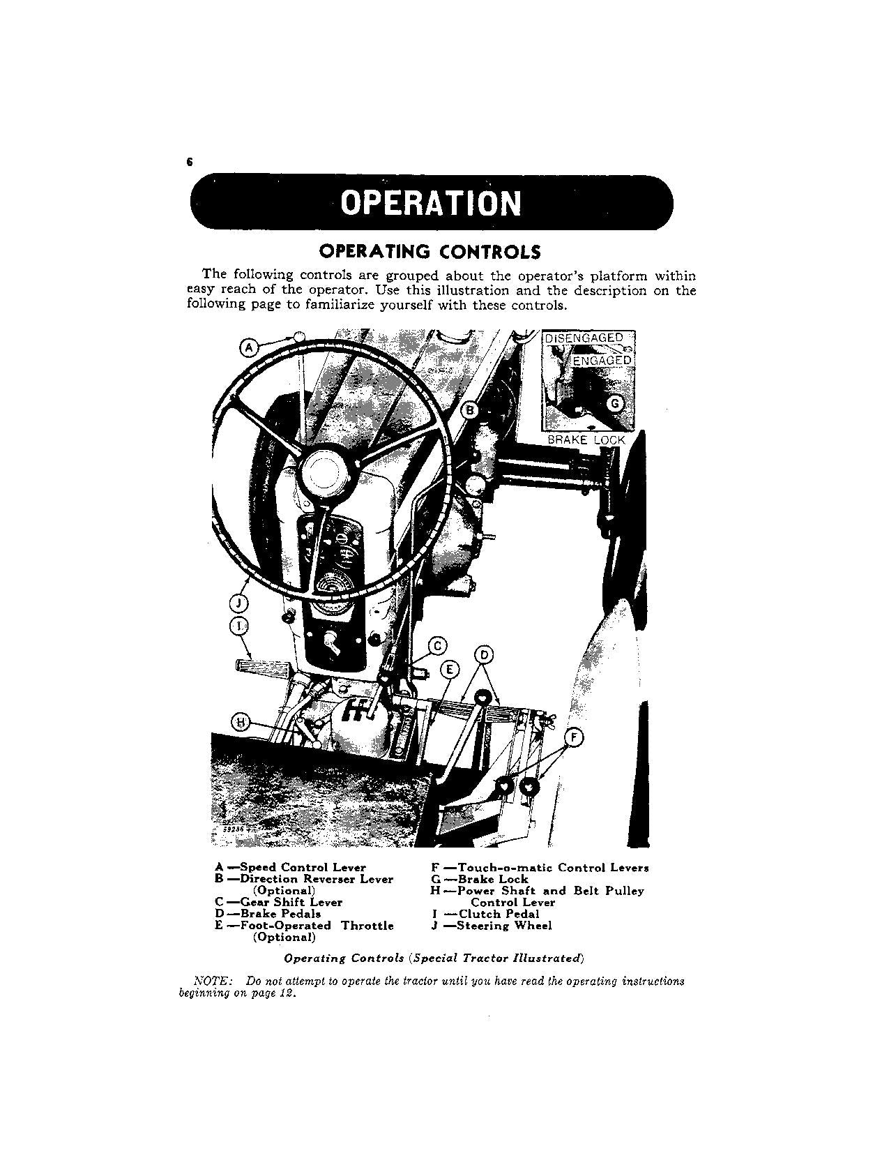 MANUEL D'UTILISATION DU TRACTEUR JOHN DEERE 420 OMT43757