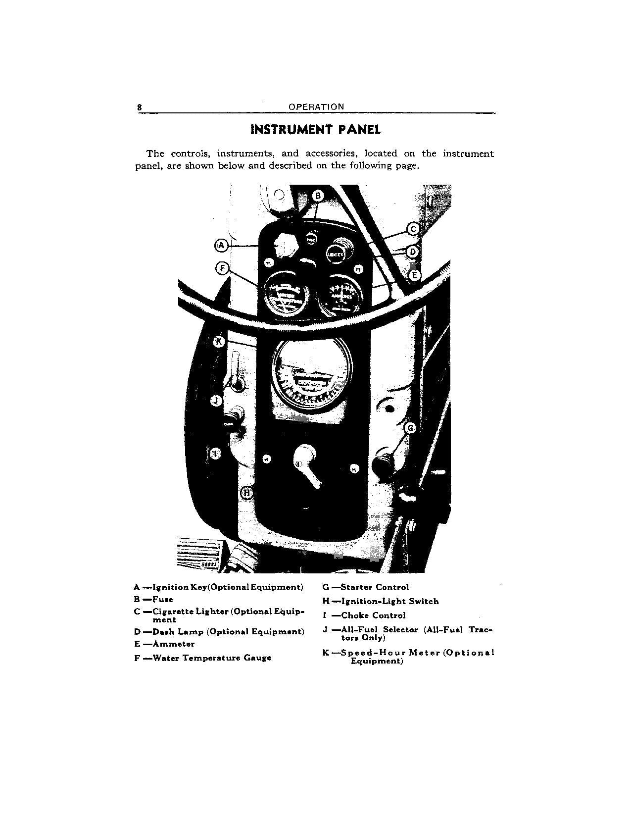 JOHN DEERE 420 TRACTOR OPERATORS MANUAL ser 125001- OMT44757