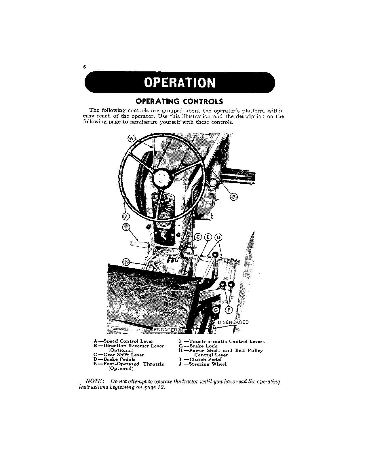 JOHN DEERE 420 TRACTOR OPERATORS MANUAL OMT45757