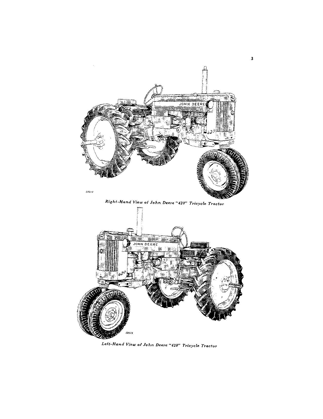 JOHN DEERE 420 TRACTOR OPERATORS MANUAL OMT45757