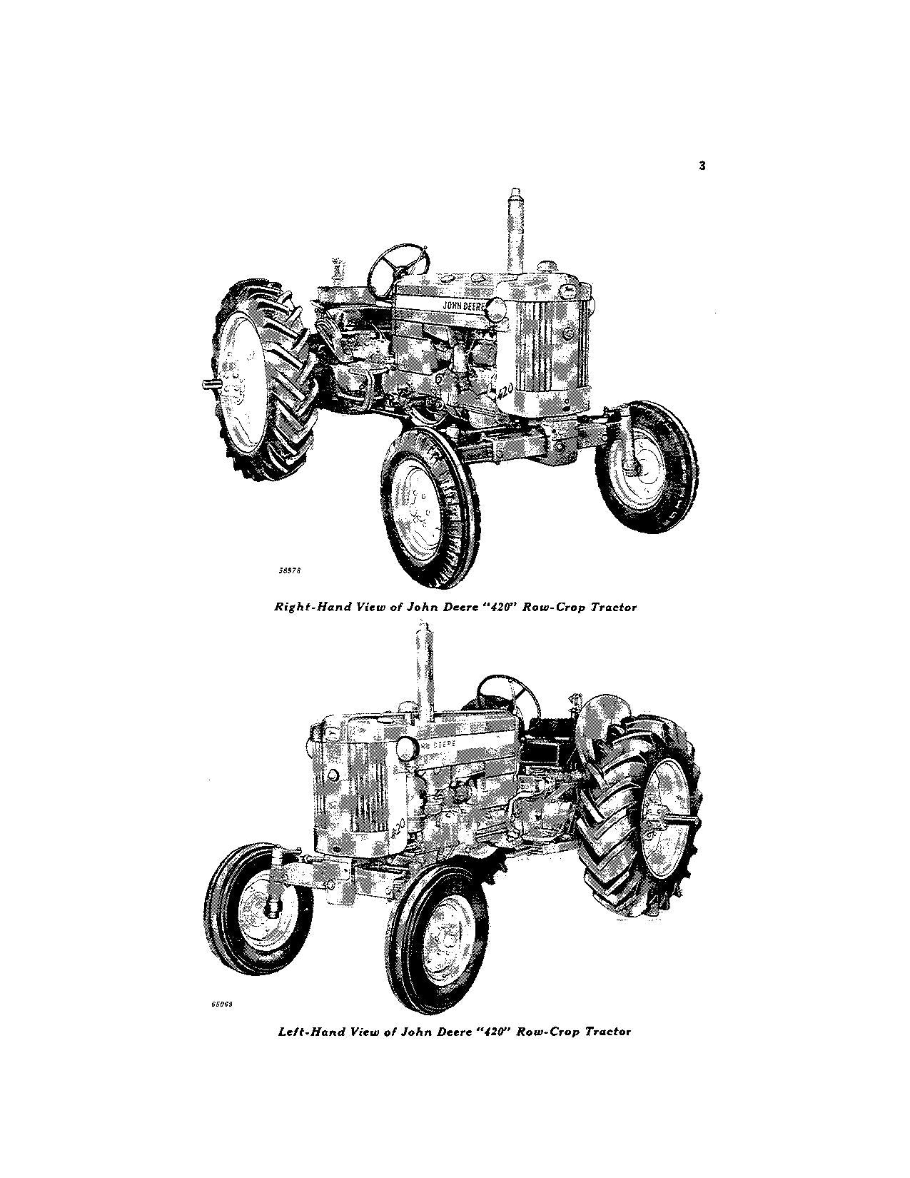 JOHN DEERE 420 TRACTOR OPERATORS MANUAL 131301-