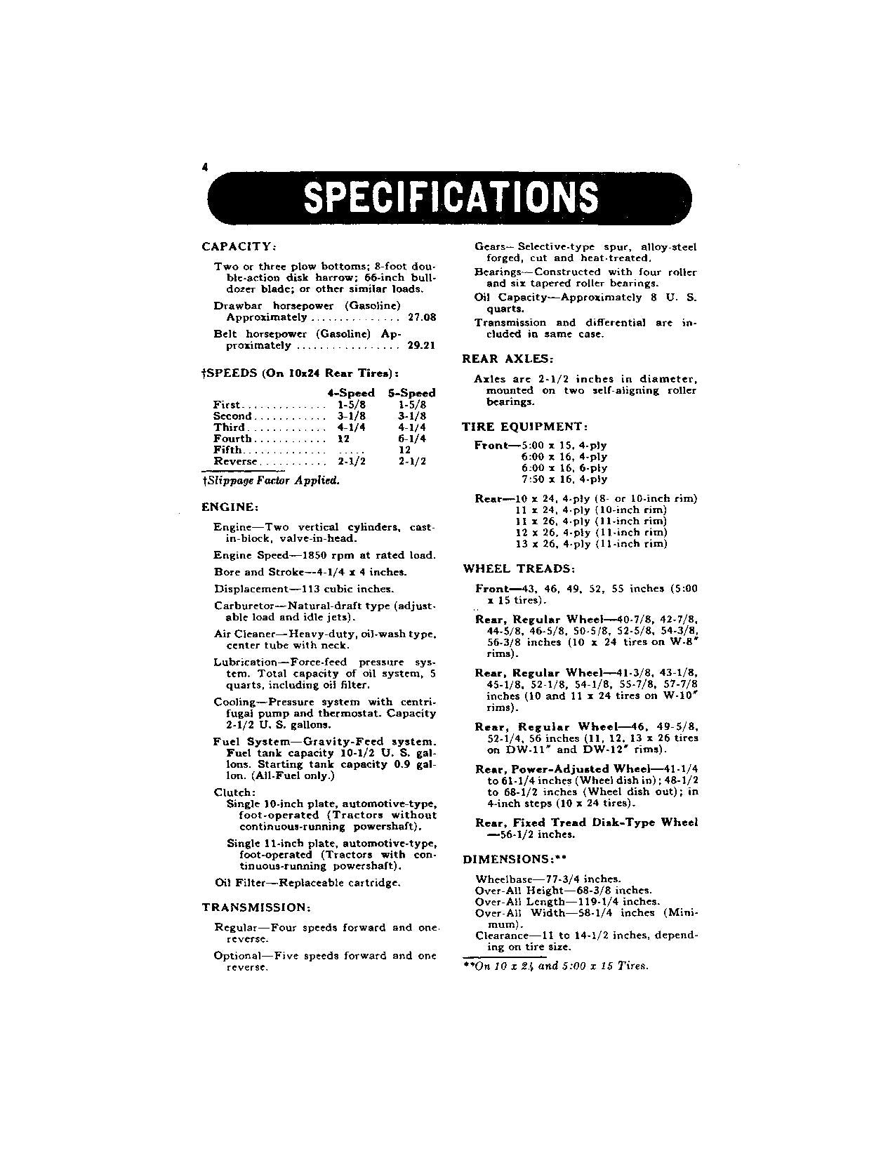 JOHN DEERE 430 TRACTOR OPERATORS MANUAL NORTH AMERICA