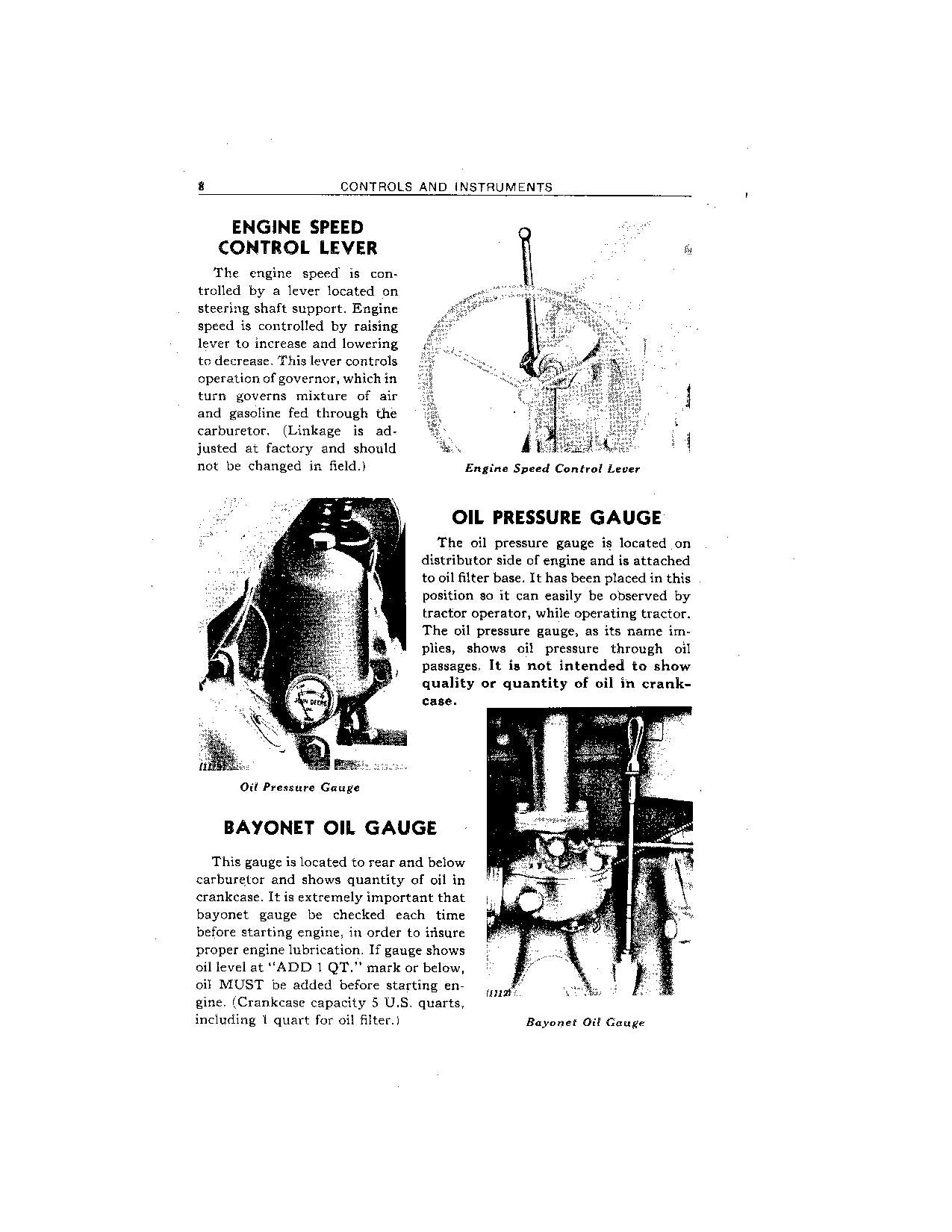 JOHN DEERE M TRACTOR OPERATORS MANUAL