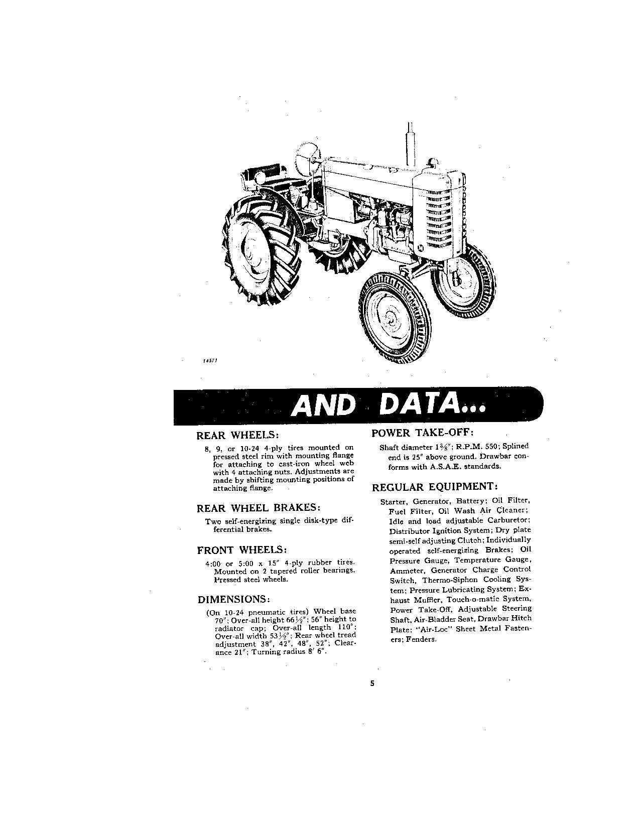 JOHN DEERE M TRACTOR OPERATORS MANUAL