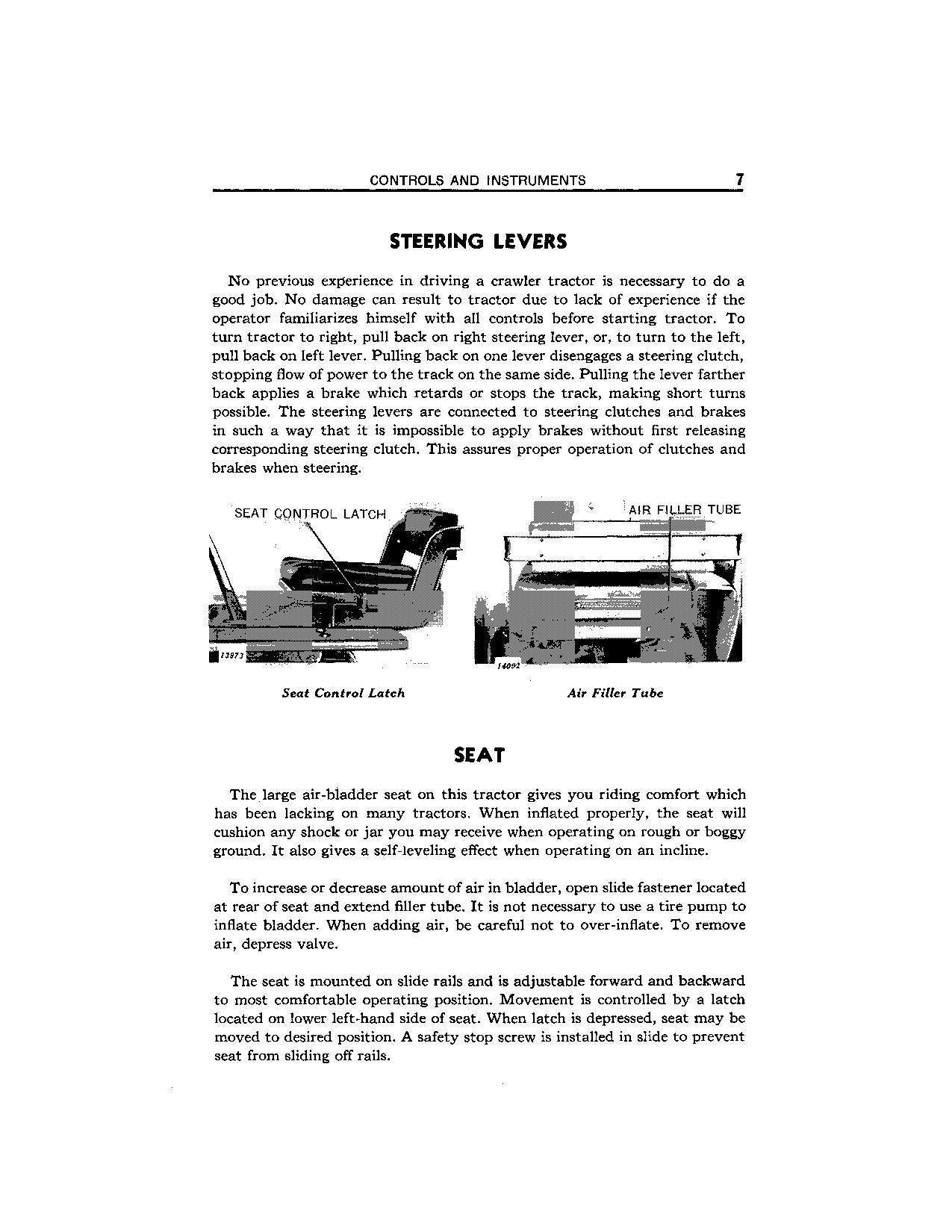 JOHN DEERE MC TRACTOR OPERATORS MANUAL