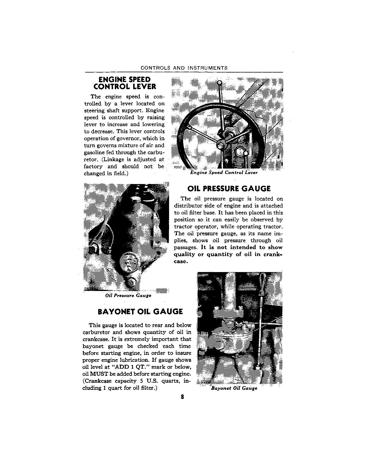 JOHN DEERE MI TRACTOR OPERATORS MANUAL