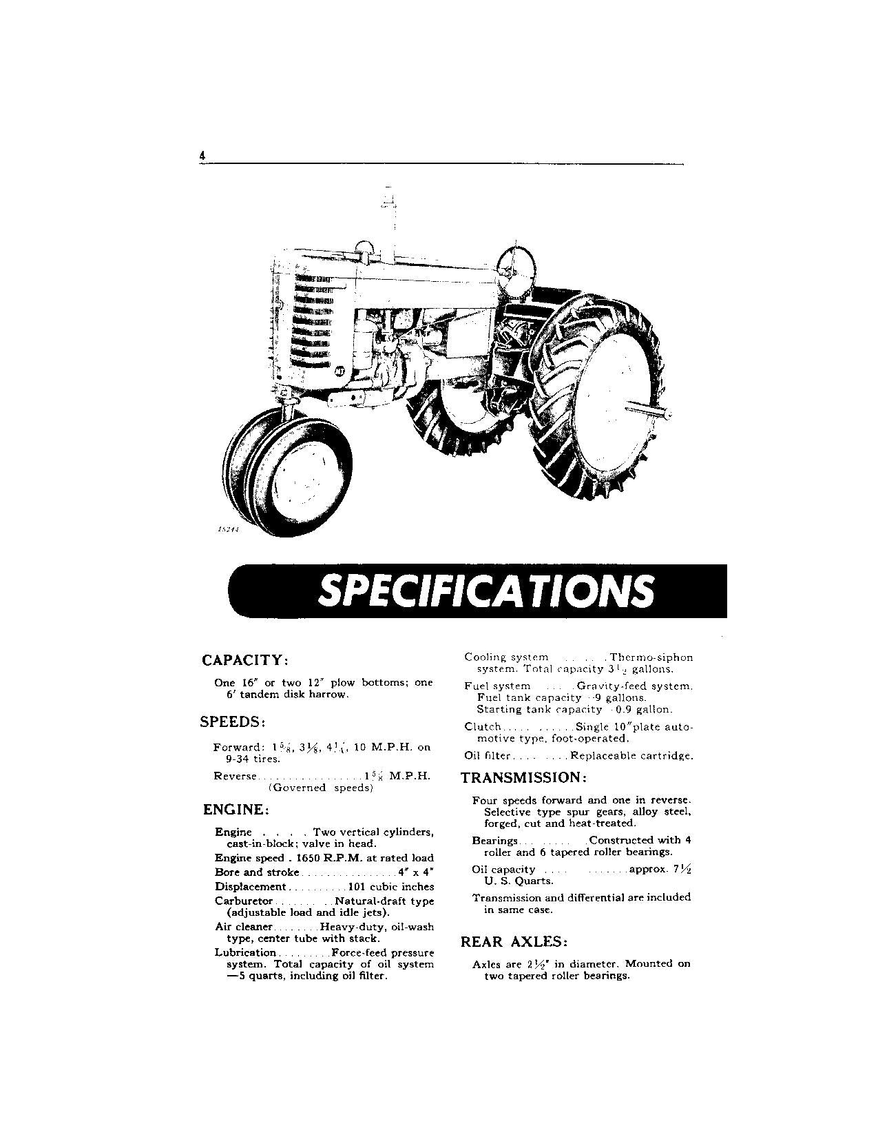 JOHN DEERE MT TRACTOR OPERATORS MANUAL