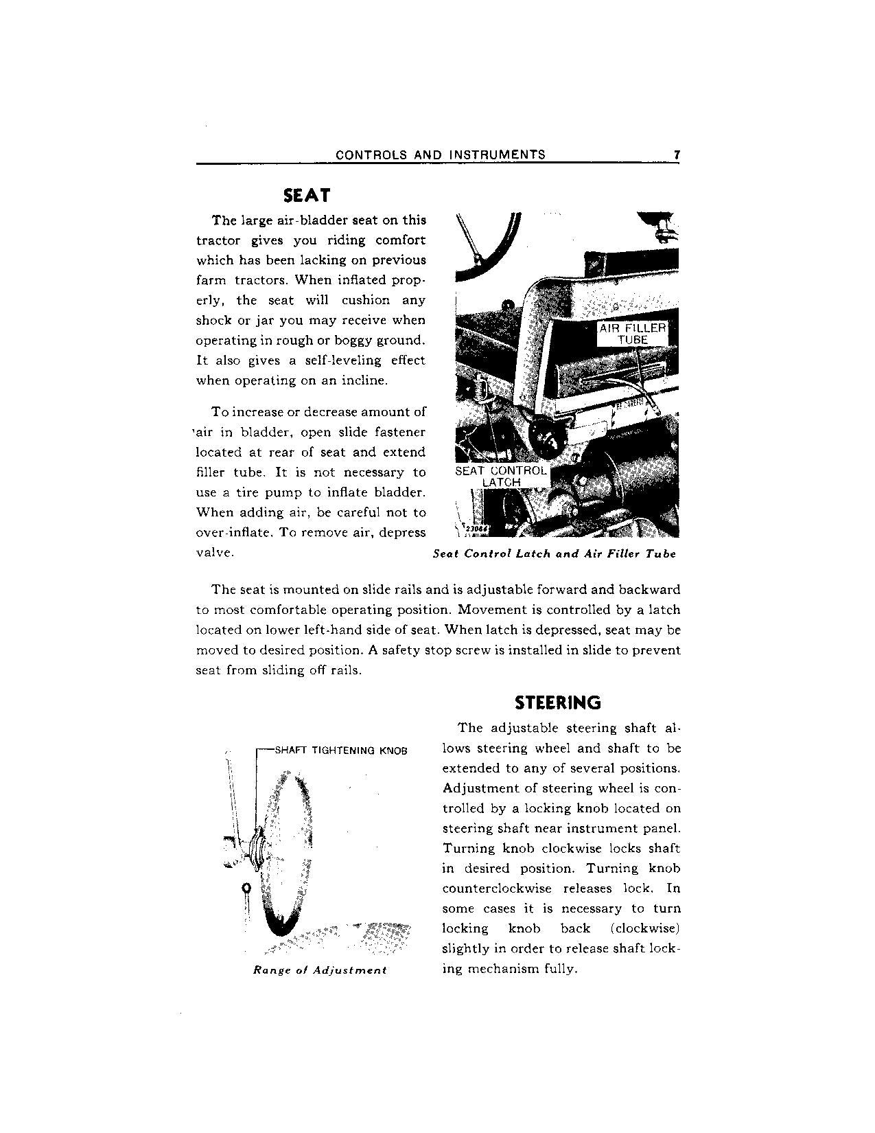 JOHN DEERE MT TRACTOR OPERATORS MANUAL