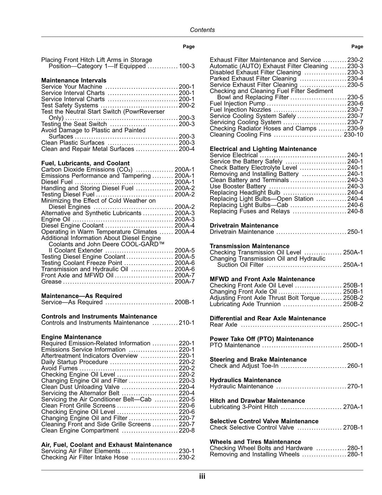 JOHN DEERE 4044M  4044R  4052M  4052R TRACTOR OPERATORS MANUAL L100001-