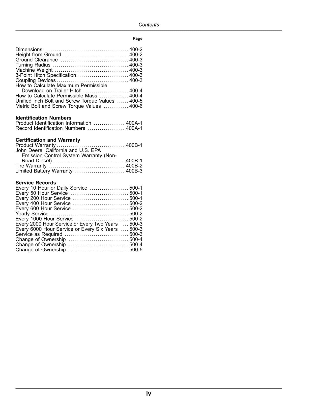 JOHN DEERE 2025R TRACTOR OPERATORS MANUAL November 2020-