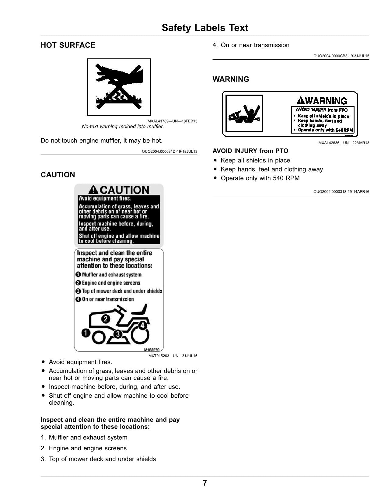 JOHN DEERE X750  X754  X758 TRACTOR OPERATORS MANUAL SER 060001-070000