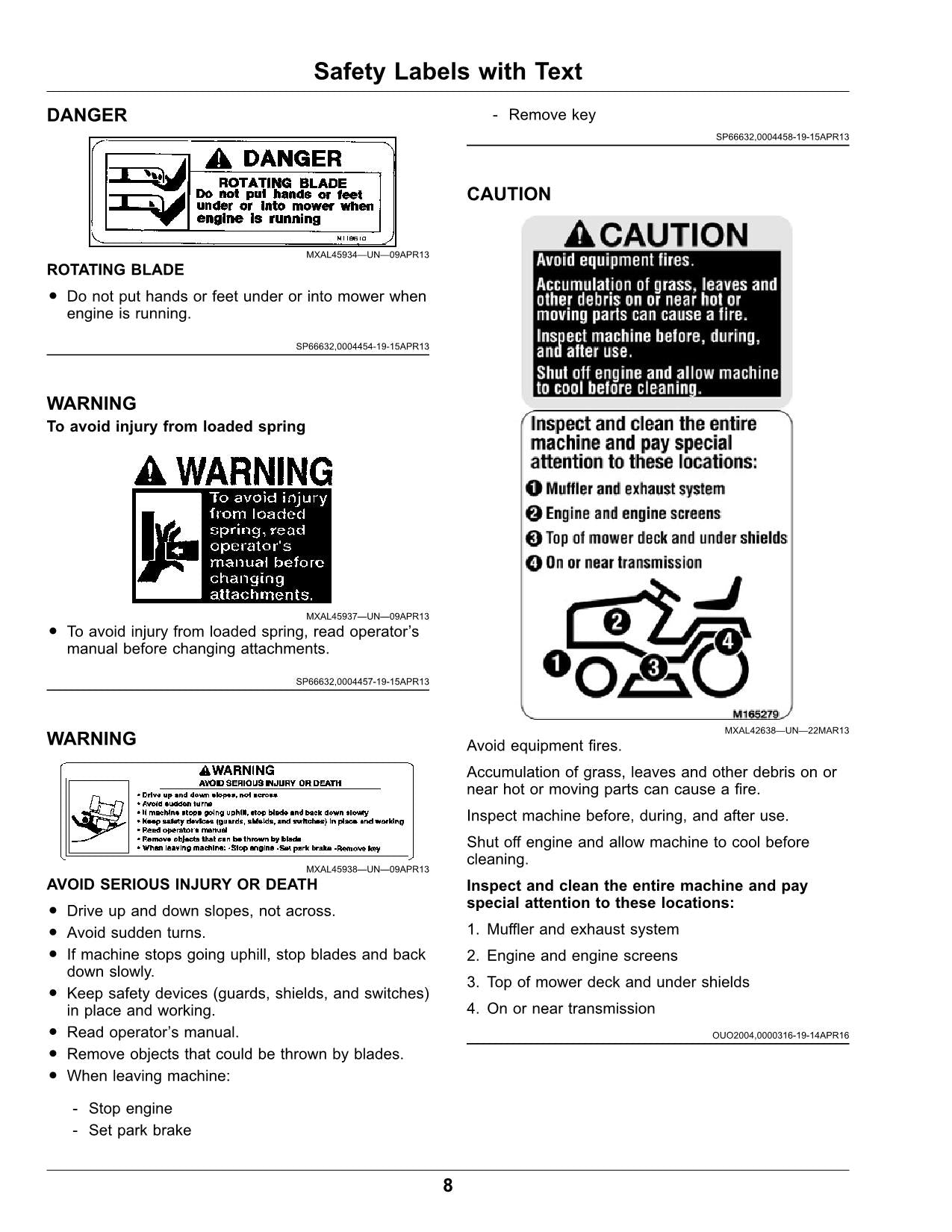 JOHN DEERE X330 X350 X354 X370 X380 X384 X390 X394 TRACTOR OPERATORS MANUAL