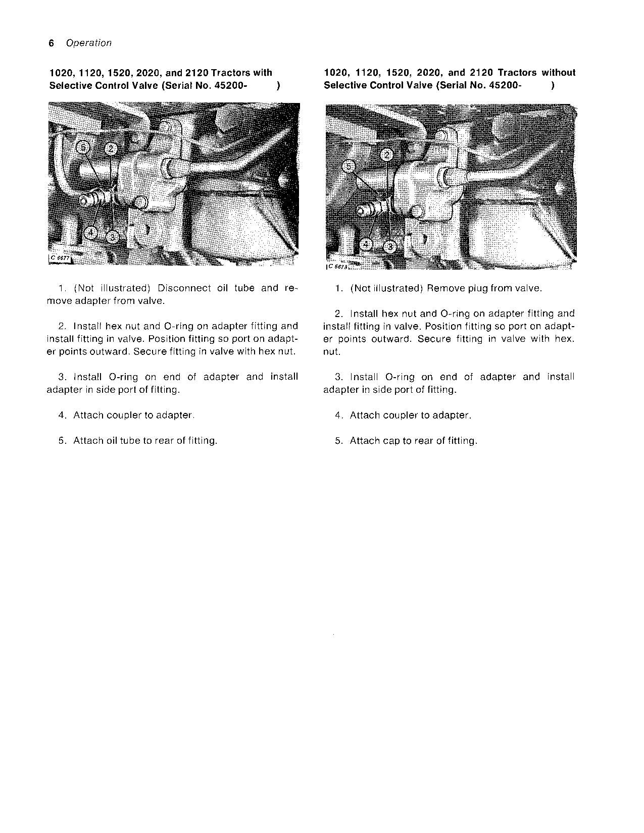 JOHN DEERE 37 820 TRACTOR OPERATORS MANUAL