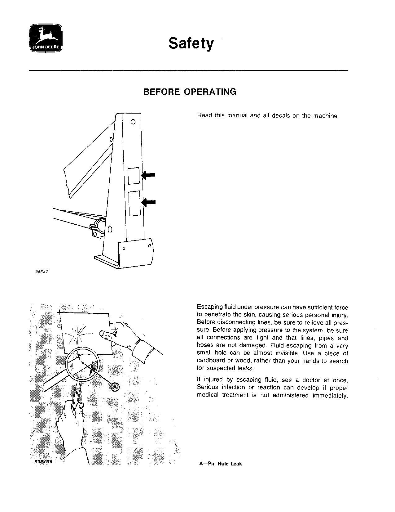 JOHN DEERE 145 820 830 2040 2030 2140 TRAKTOR-BETRIEBSHANDBUCH