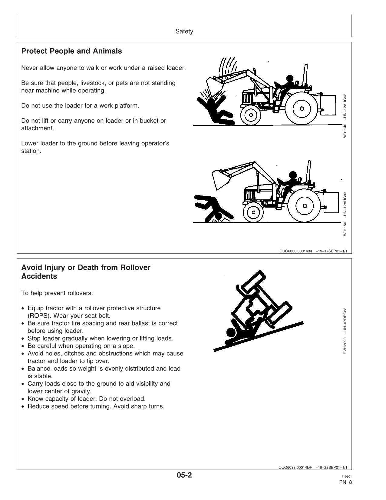 MANUEL D'UTILISATION DU TRACTEUR JOHN DEERE 4450 4955 7810 840 7610 4850 4050 4650 7710