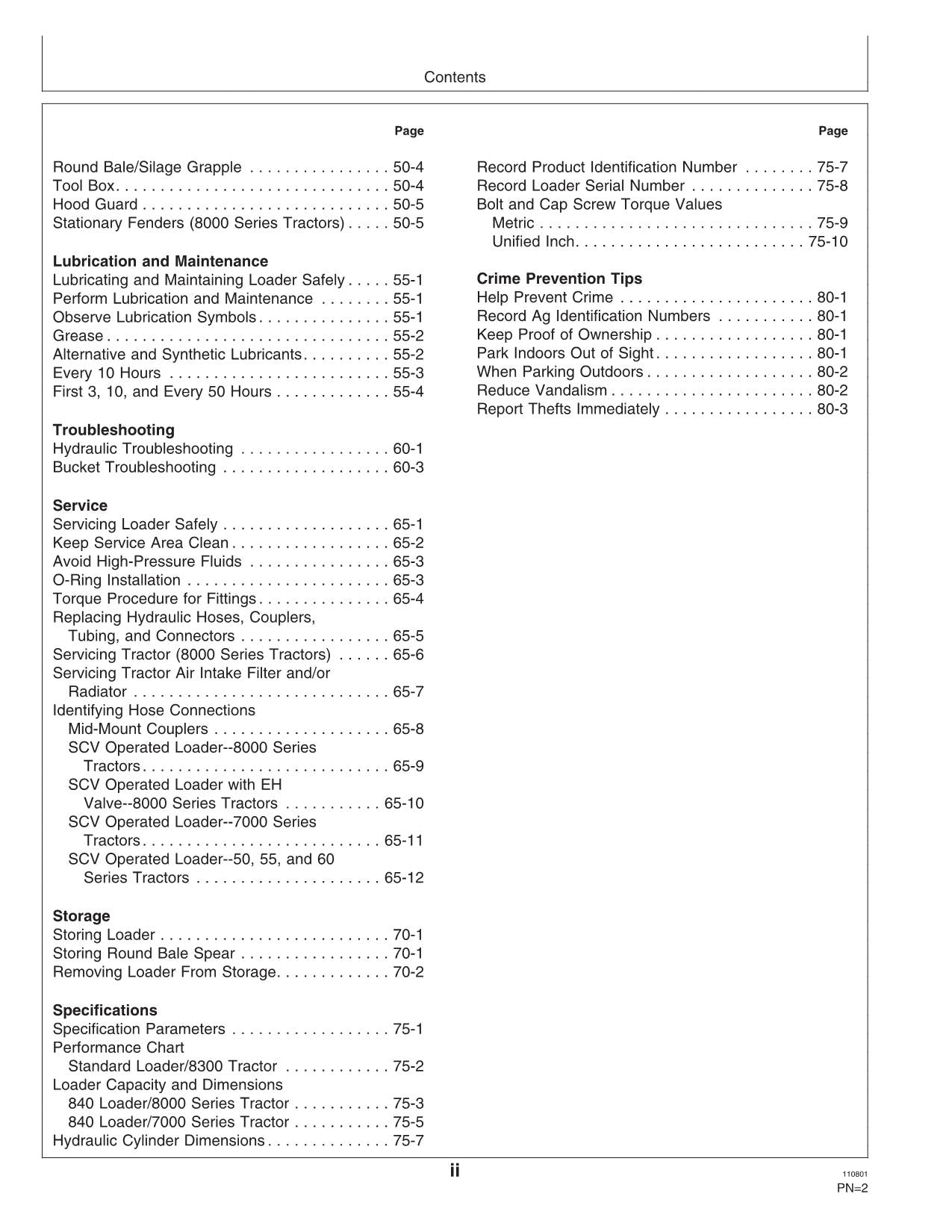 JOHN DEERE 4450 4955 7810 840 7610 4850 4050 4650 7710 TRAKTOR-BETRIEBSHANDBUCH