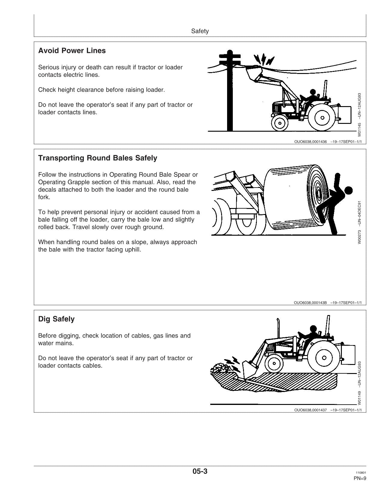 JOHN DEERE 4450 4955 7810 840 7610 4850 4050 4650 7710 TRAKTOR-BETRIEBSHANDBUCH