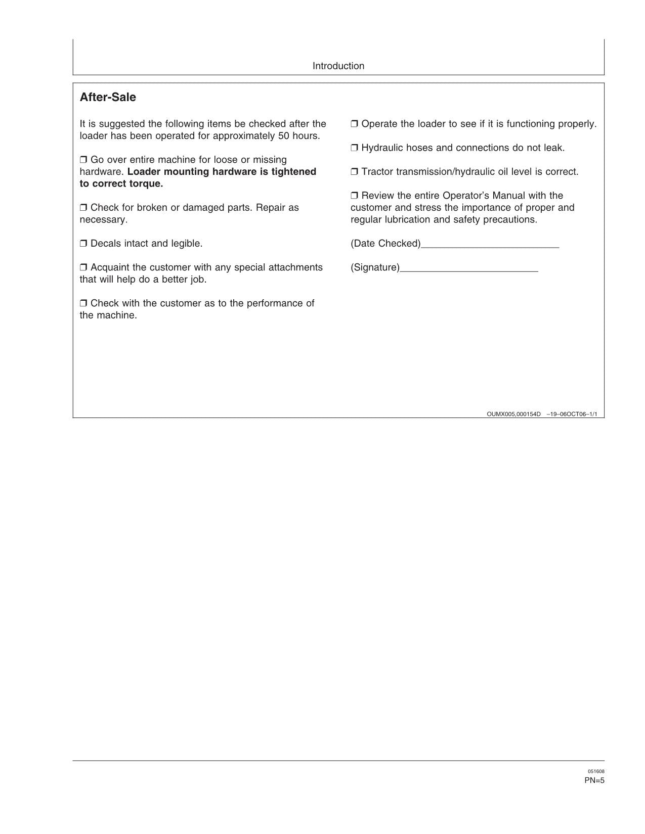 MANUEL D'UTILISATION DU CHARGEUR JOHN DEERE 522 542