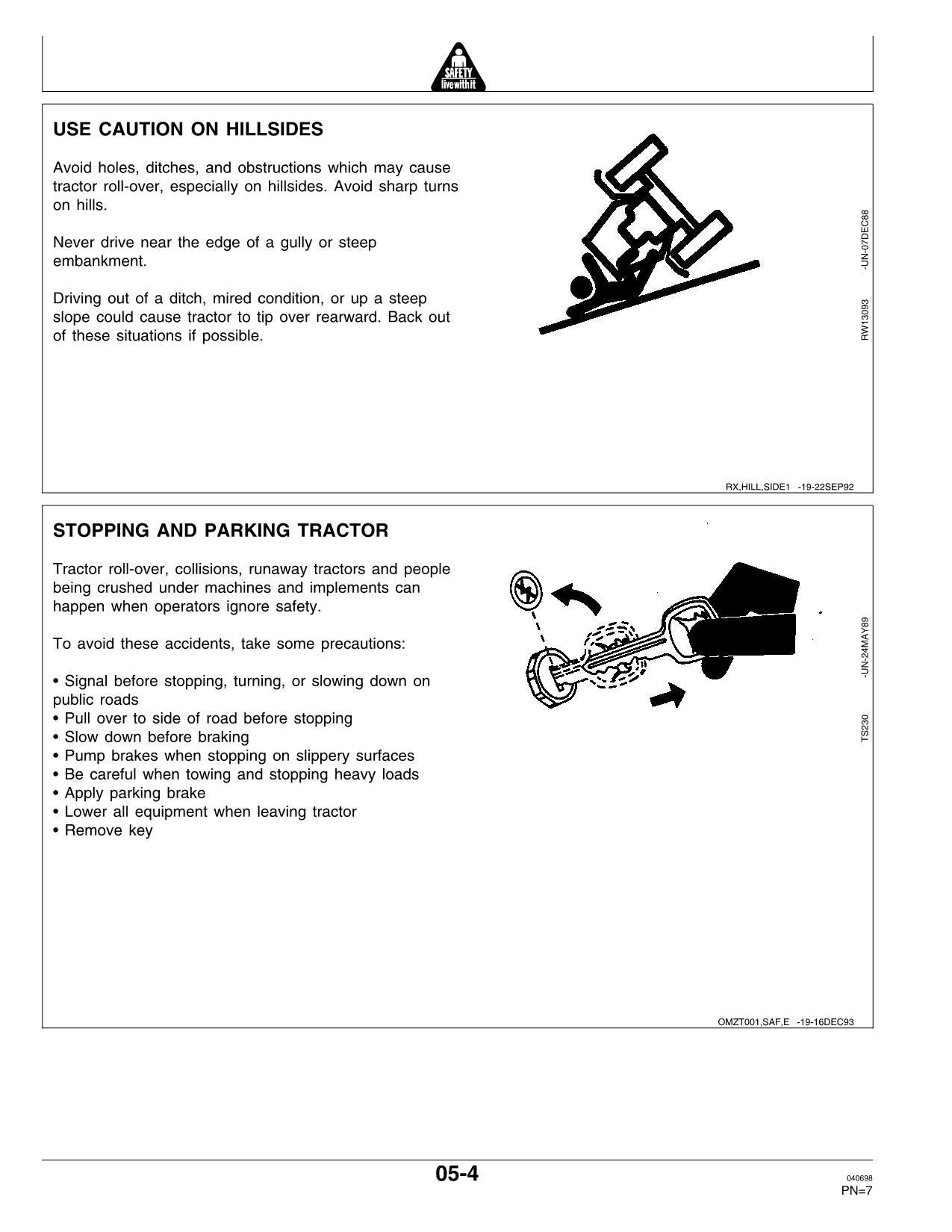 MANUEL D'UTILISATION DU TRACTEUR JOHN DEERE 2700 2800 2900