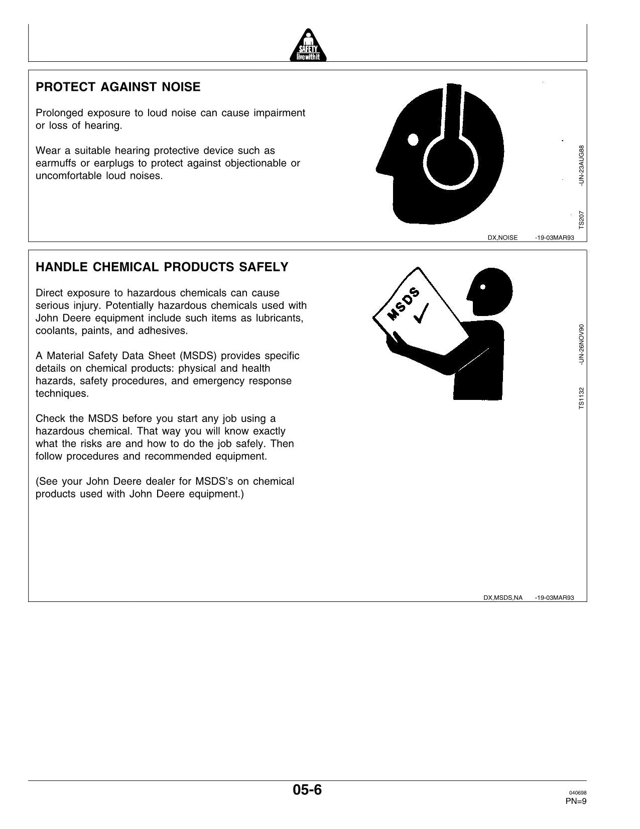 JOHN DEERE 2700 2800 2900 TRACTOR OPERATORS MANUAL