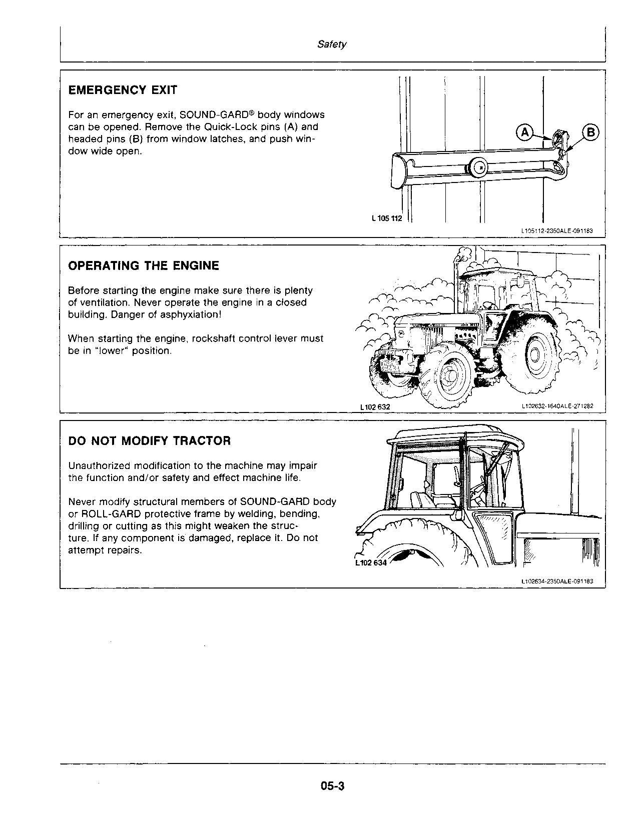 JOHN DEERE 2750 INDUSTRIAL EQUIPMENT TRACTOR OPERATORS MANUAL NORTH AMERICA