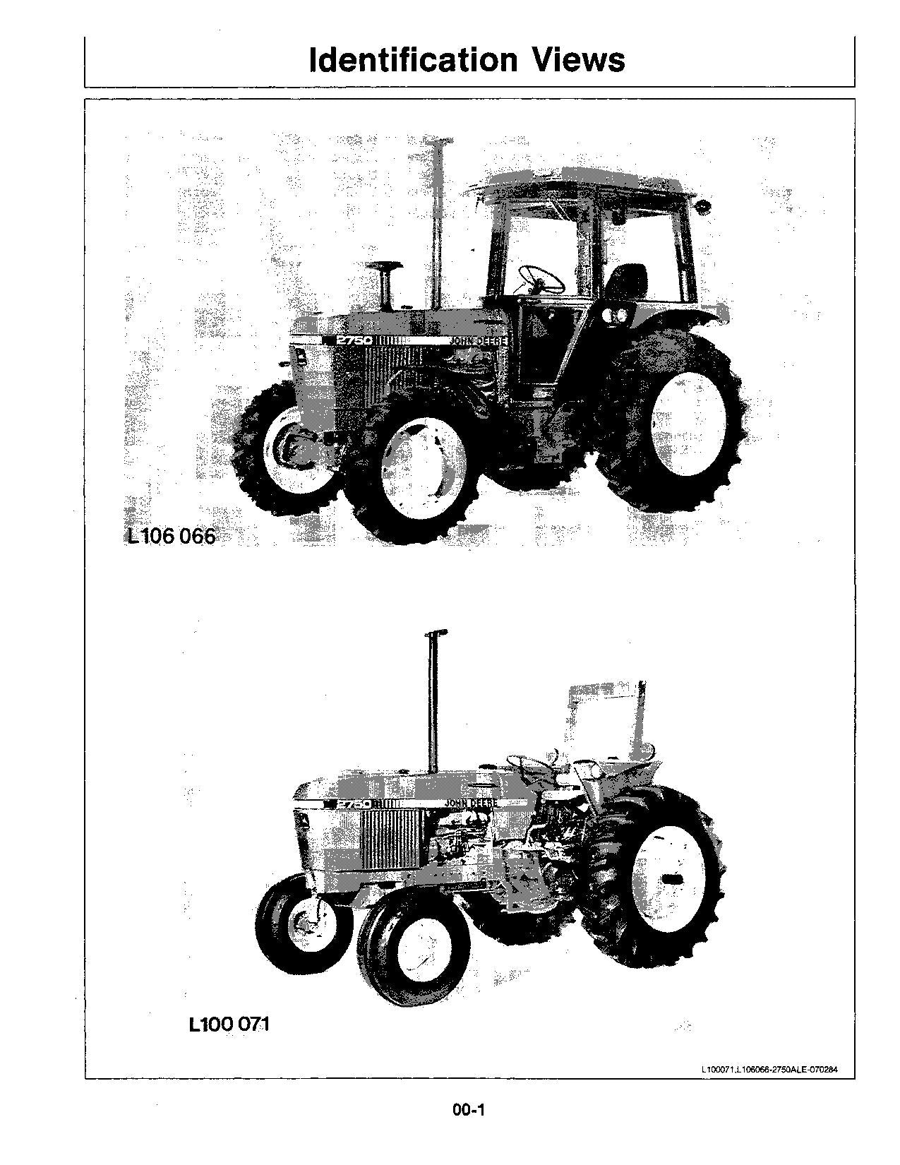 JOHN DEERE 2750 INDUSTRIAL EQUIPMENT TRACTOR OPERATORS MANUAL NORTH AMERICA