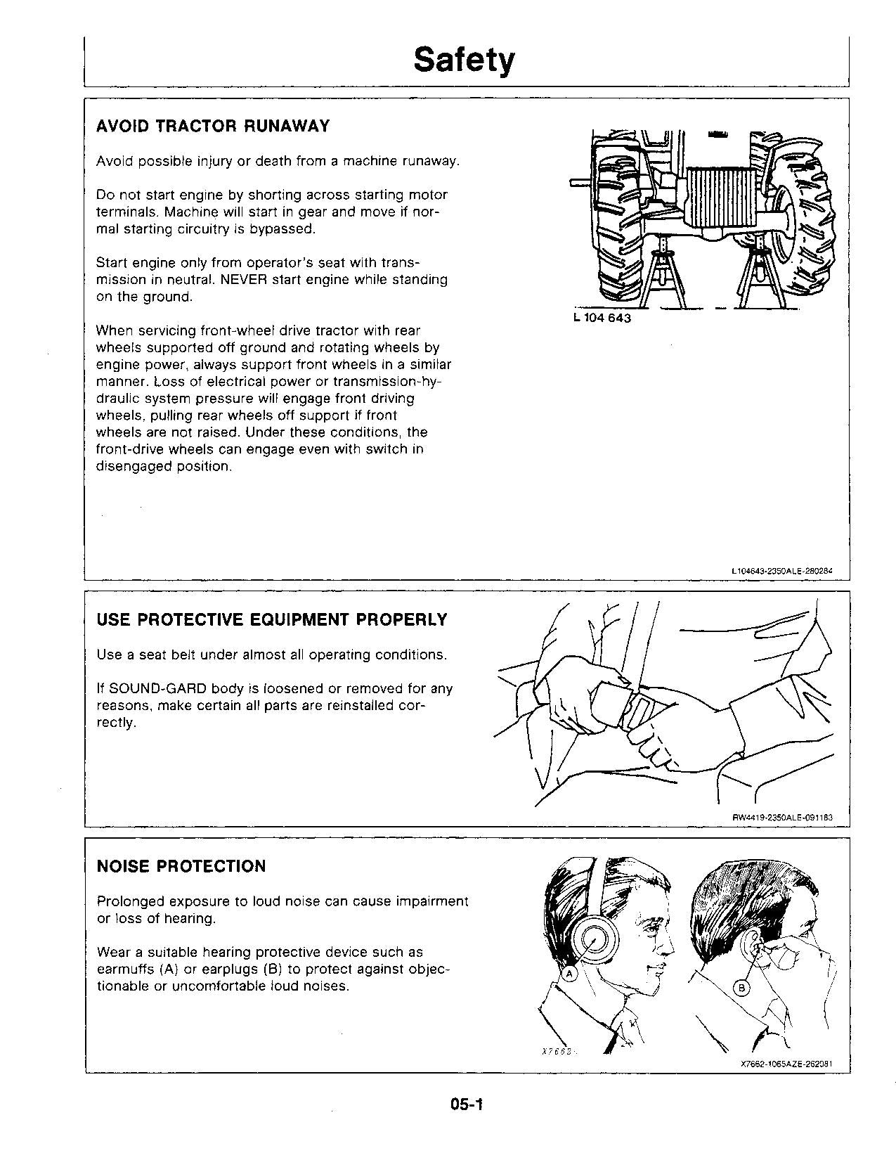 JOHN DEERE 2750 INDUSTRIAL EQUIPMENT TRACTOR OPERATORS MANUAL NORTH AMERICA