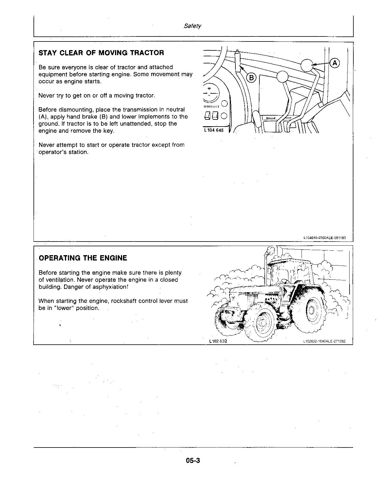 JOHN DEERE 3150 TRAKTOR-BETRIEBSHANDBUCH