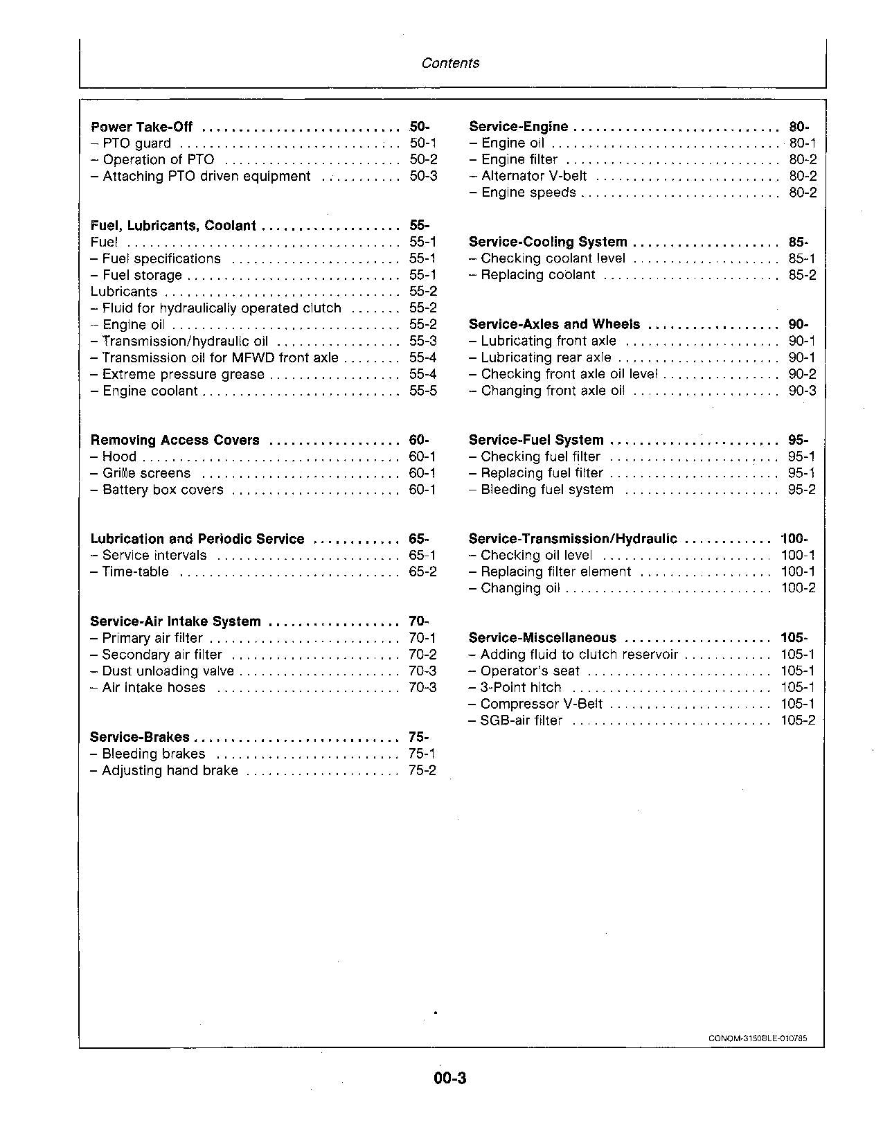 JOHN DEERE 3150 TRAKTOR-BETRIEBSHANDBUCH