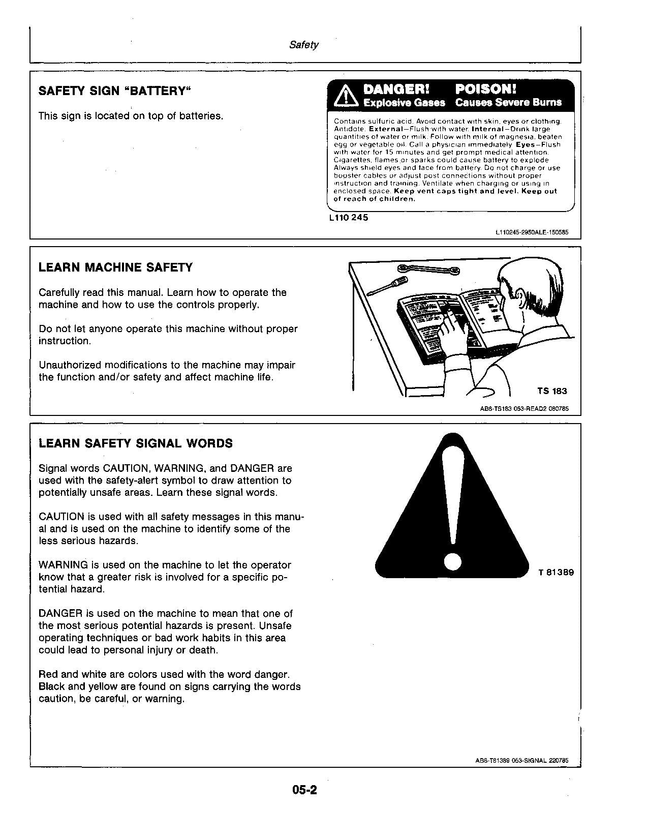 JOHN DEERE 2155 TRACTOR OPERATORS MANUAL