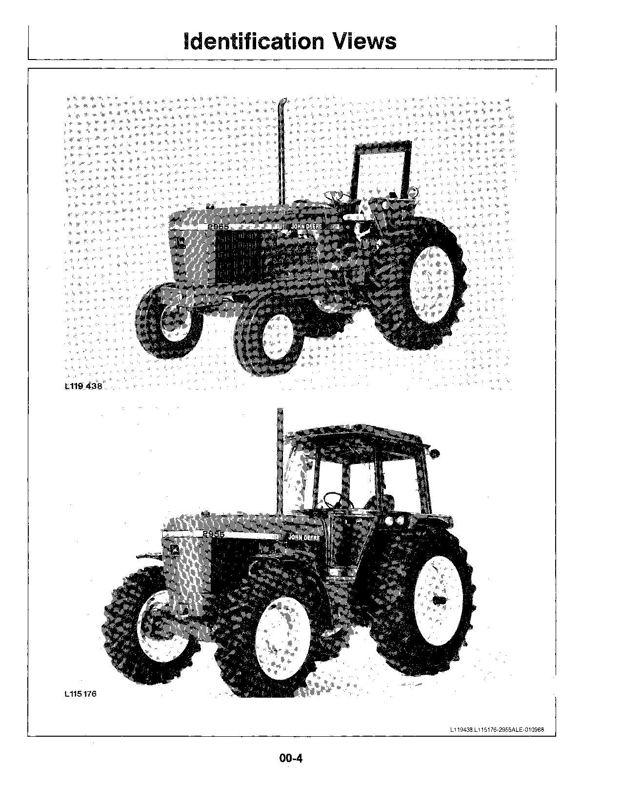 JOHN DEERE 2955 TRACTOR OPERATORS MANUAL 0-739999