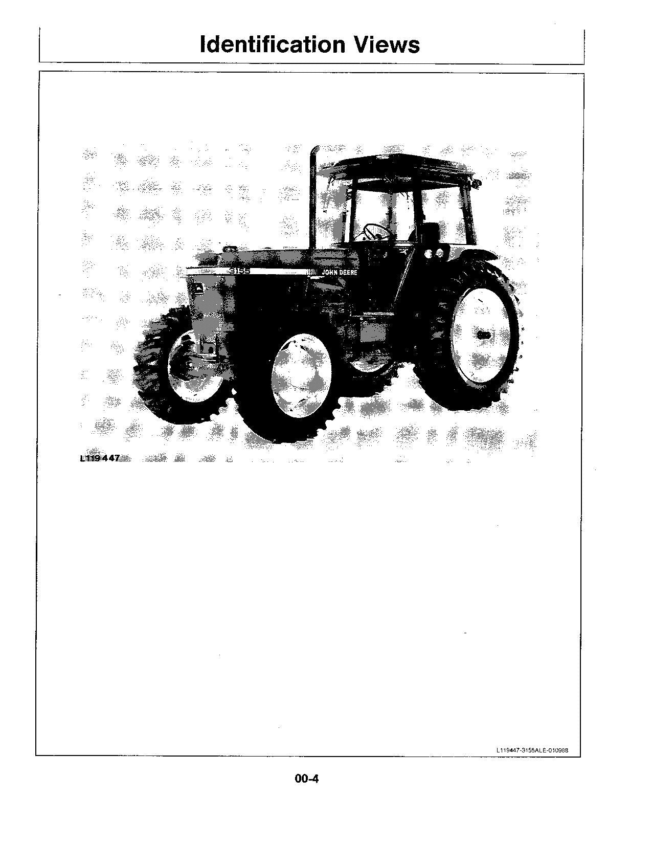 JOHN DEERE 3155 TRAKTOR-BETRIEBSHANDBUCH