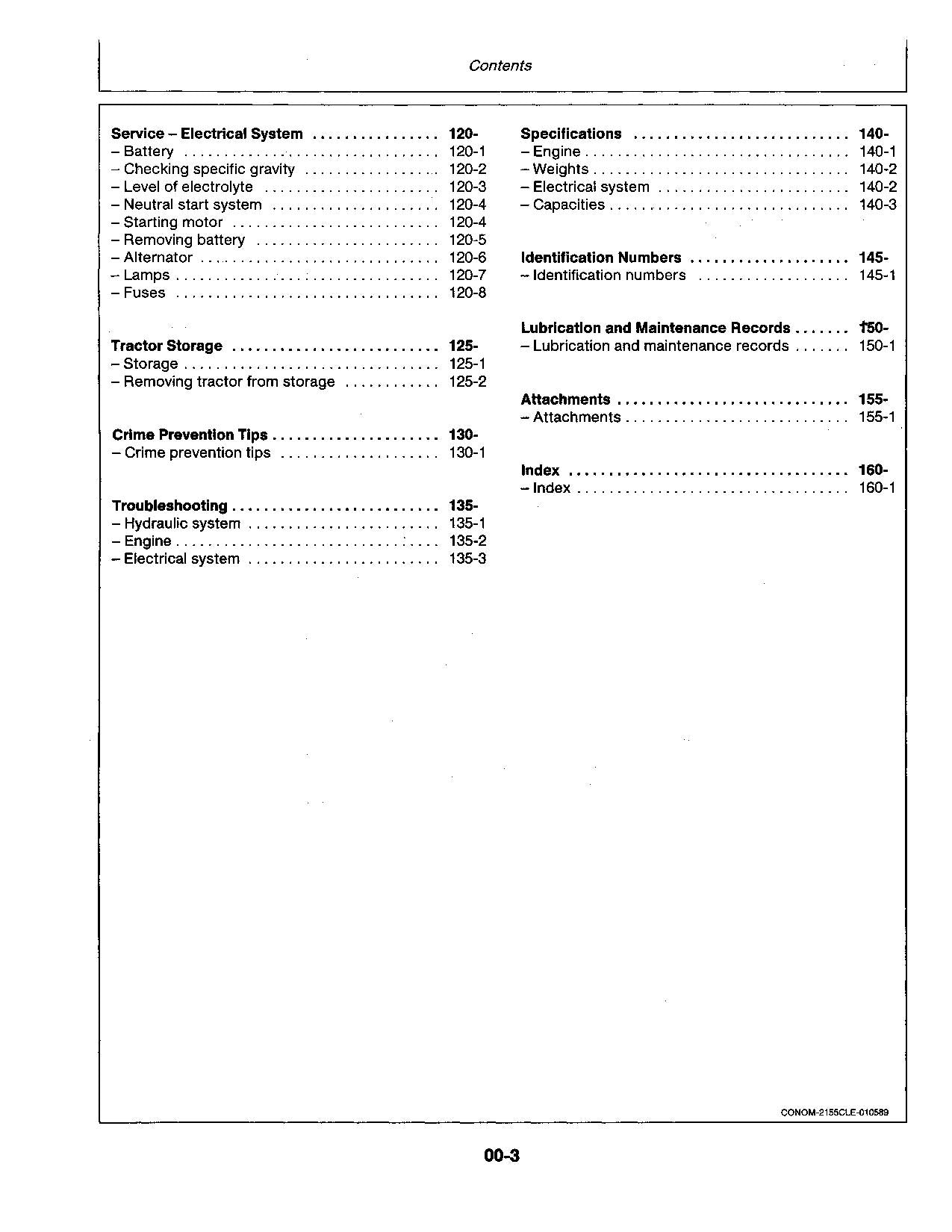 JOHN DEERE 2155 2355N TRAKTOR BEDIENUNGSANLEITUNG ser.22000L - 734999L