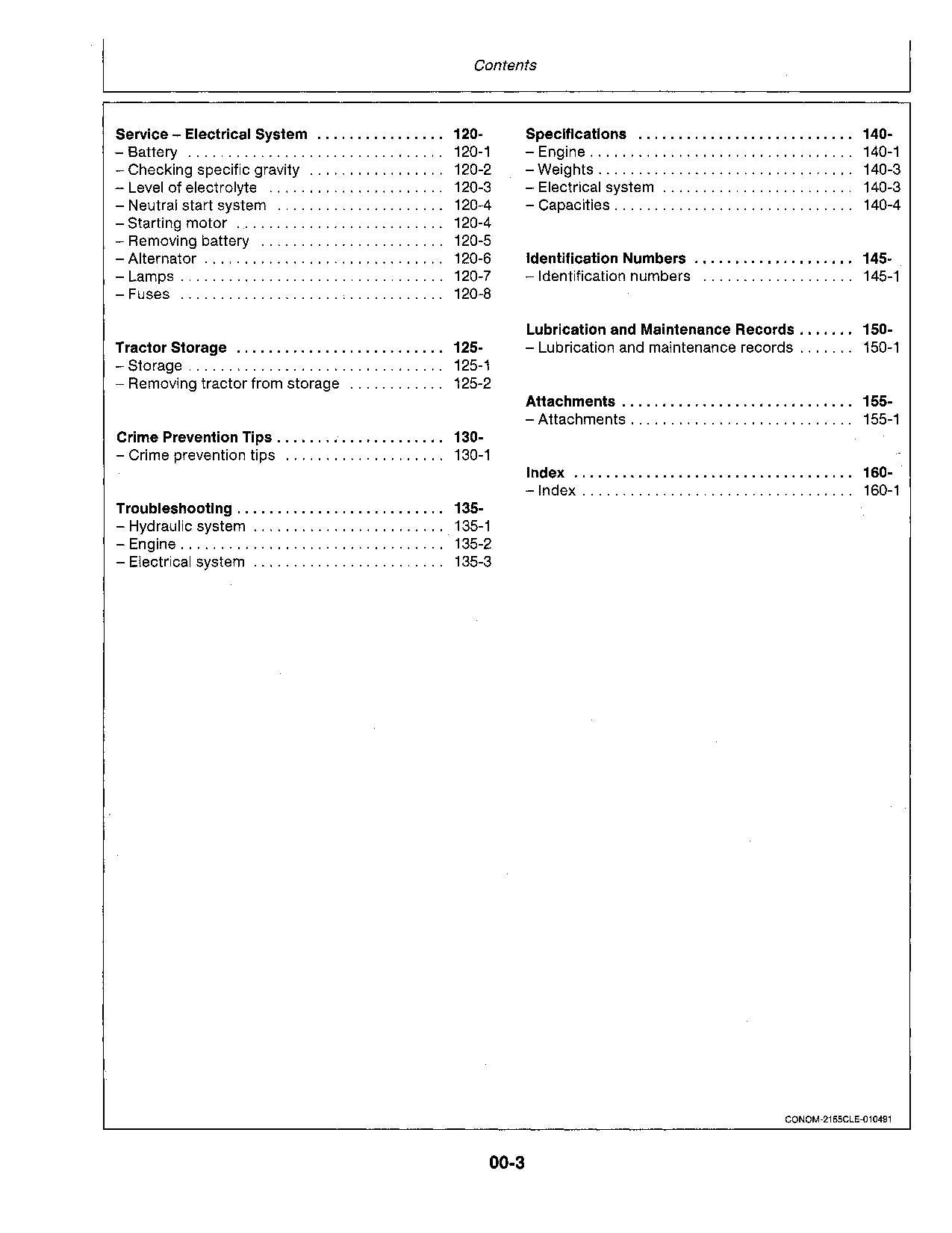 JOHN DEERE 2155 2355N TRACTOR OPERATORS MANUAL 735000L-