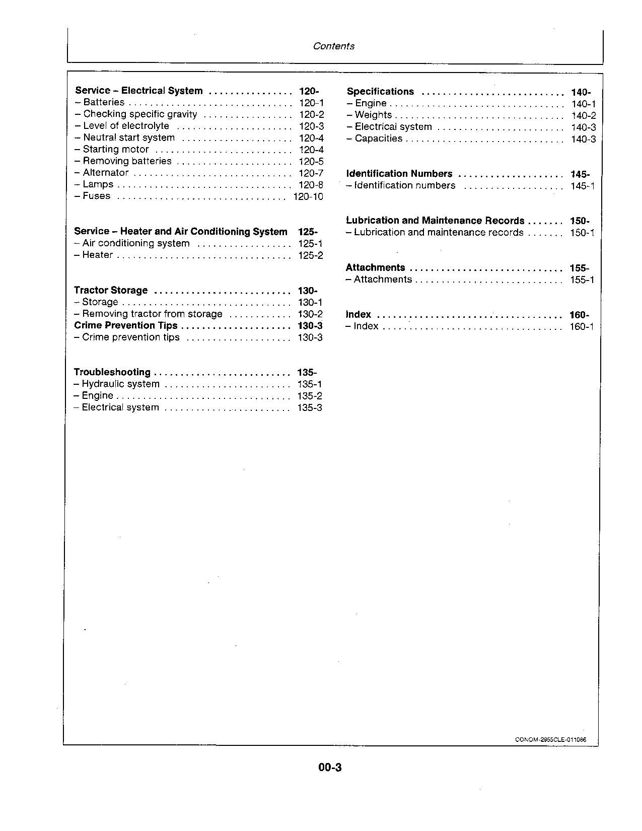 JOHN DEERE 2855N 2755 TRACTOR OPERATORS MANUAL 728000-