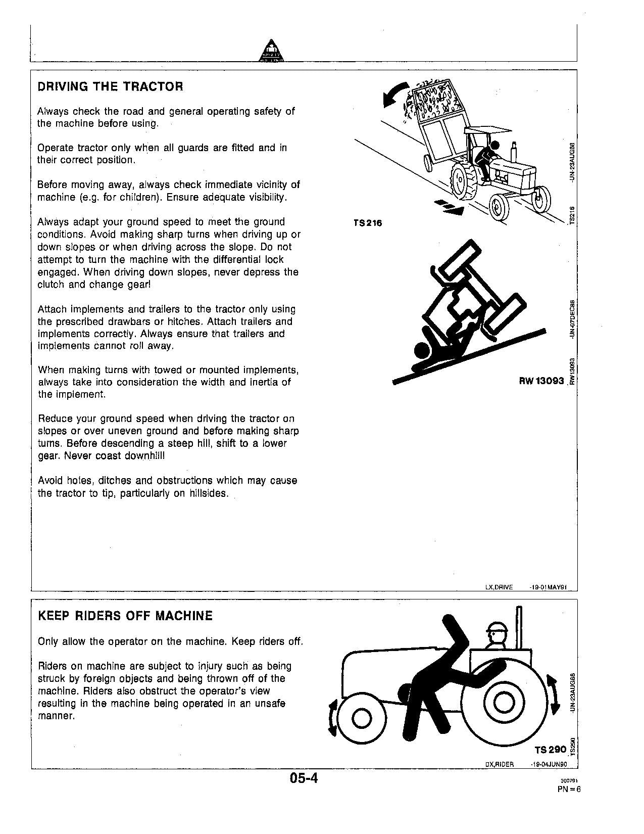 JOHN DEERE 2955 TRACTOR OPERATORS MANUAL 740000-