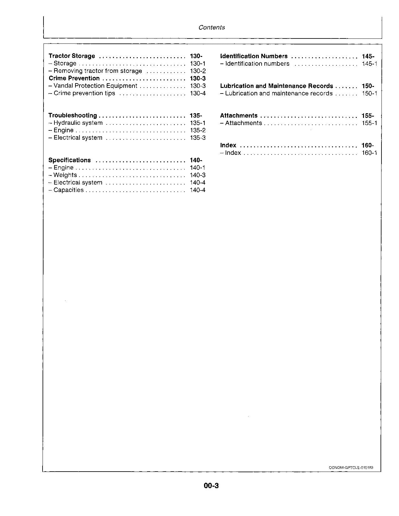 JOHN DEERE 2155 2355 2555 TRAKTOR-BETRIEBSHANDBUCH