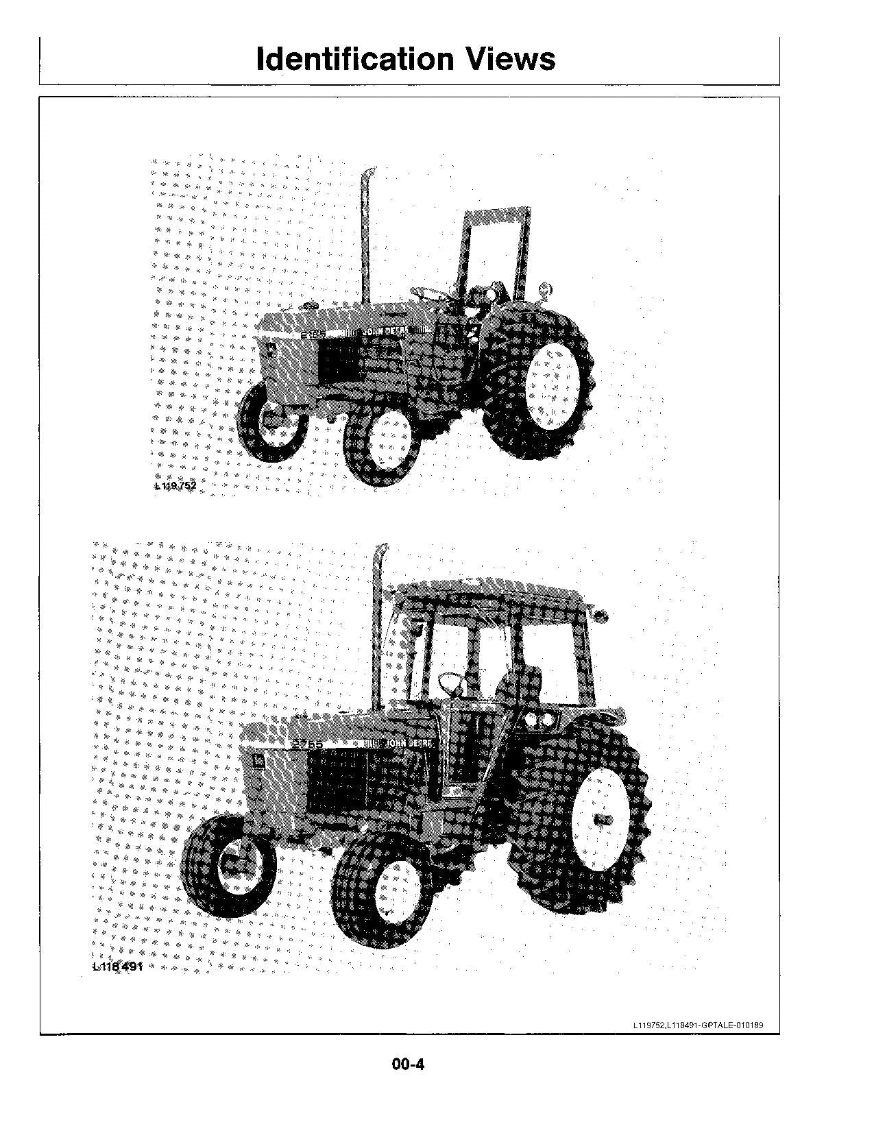 JOHN DEERE 2155 2355 2555 TRAKTOR-BETRIEBSHANDBUCH