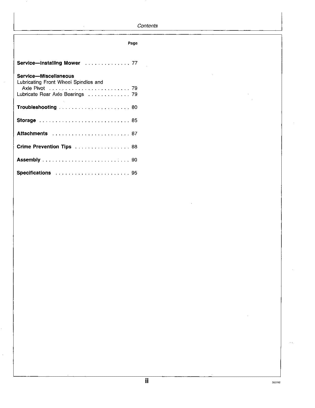 JOHN DEERE STX38 TRAKTOR-BETRIEBSHANDBUCH 010001-160000