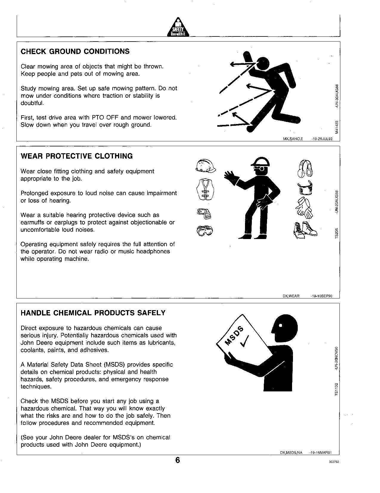 JOHN DEERE STX38 TRACTOR OPERATORS MANUAL 010001-160000