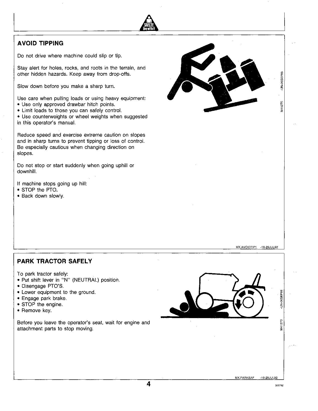 JOHN DEERE STX38 TRAKTOR-BETRIEBSHANDBUCH 010001-160000