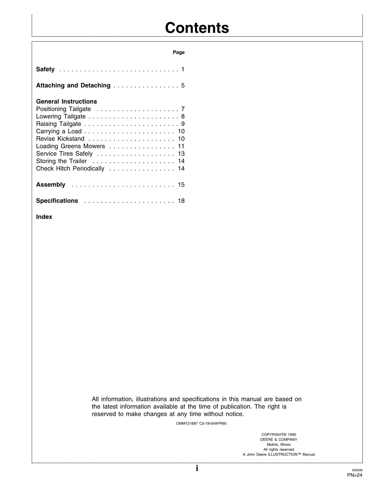 JOHN DEERE 22 TRACTOR OPERATORS MANUAL