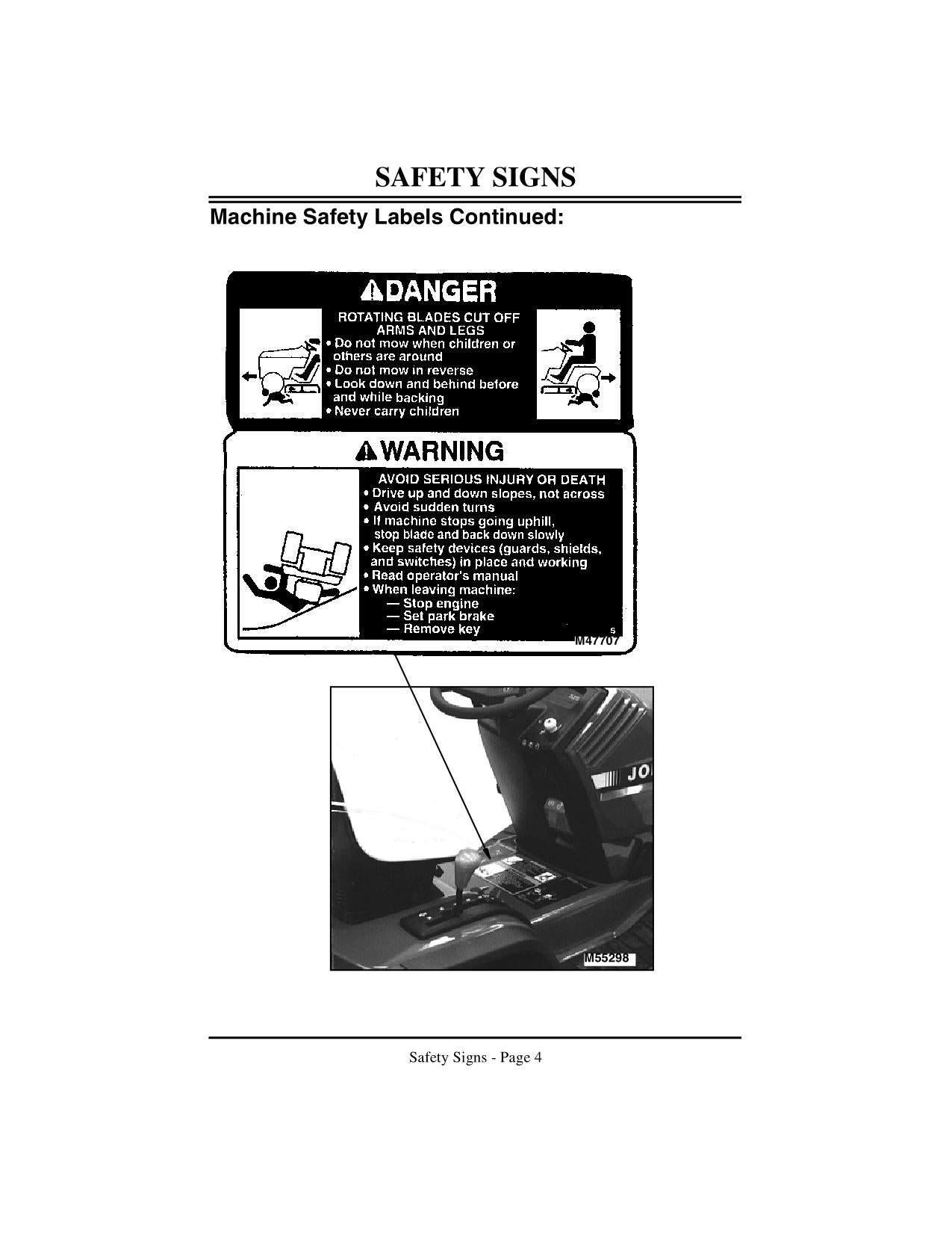 JOHN DEERE GT242 GT262 GT275 TRACTOR OPERATORS MANUAL