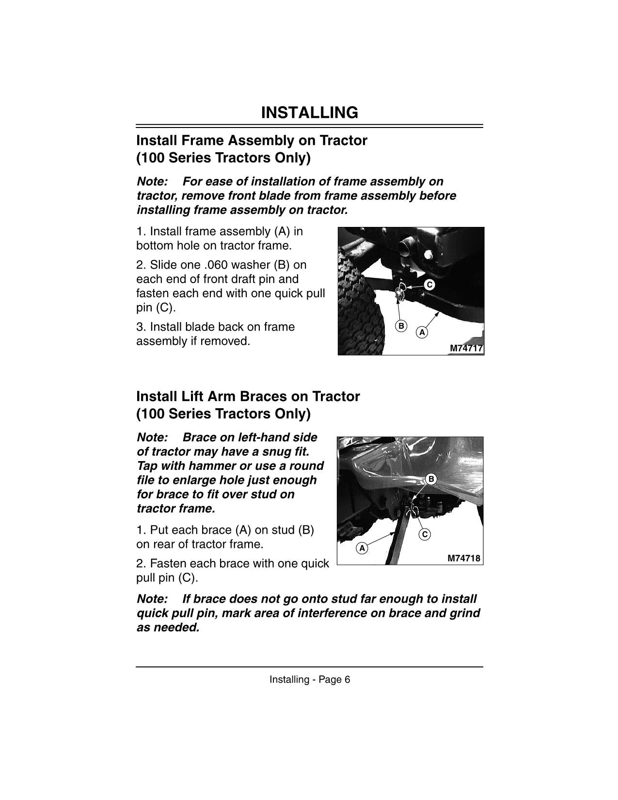 JOHN DEERE 111H 42 INCH 112H LX173 LX176 LX178  TRACTOR OPERATORS MANUAL