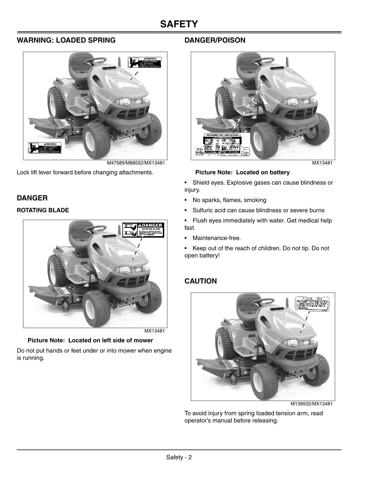 JOHN DEERE SCOTTS GT2554 TRACTOR OPERATORS MANUAL