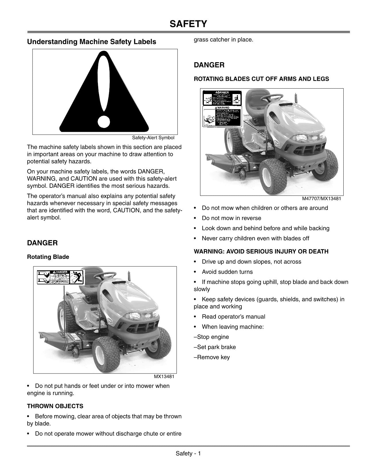 JOHN DEERE SCOTTS GT2554 TRACTOR OPERATORS MANUAL