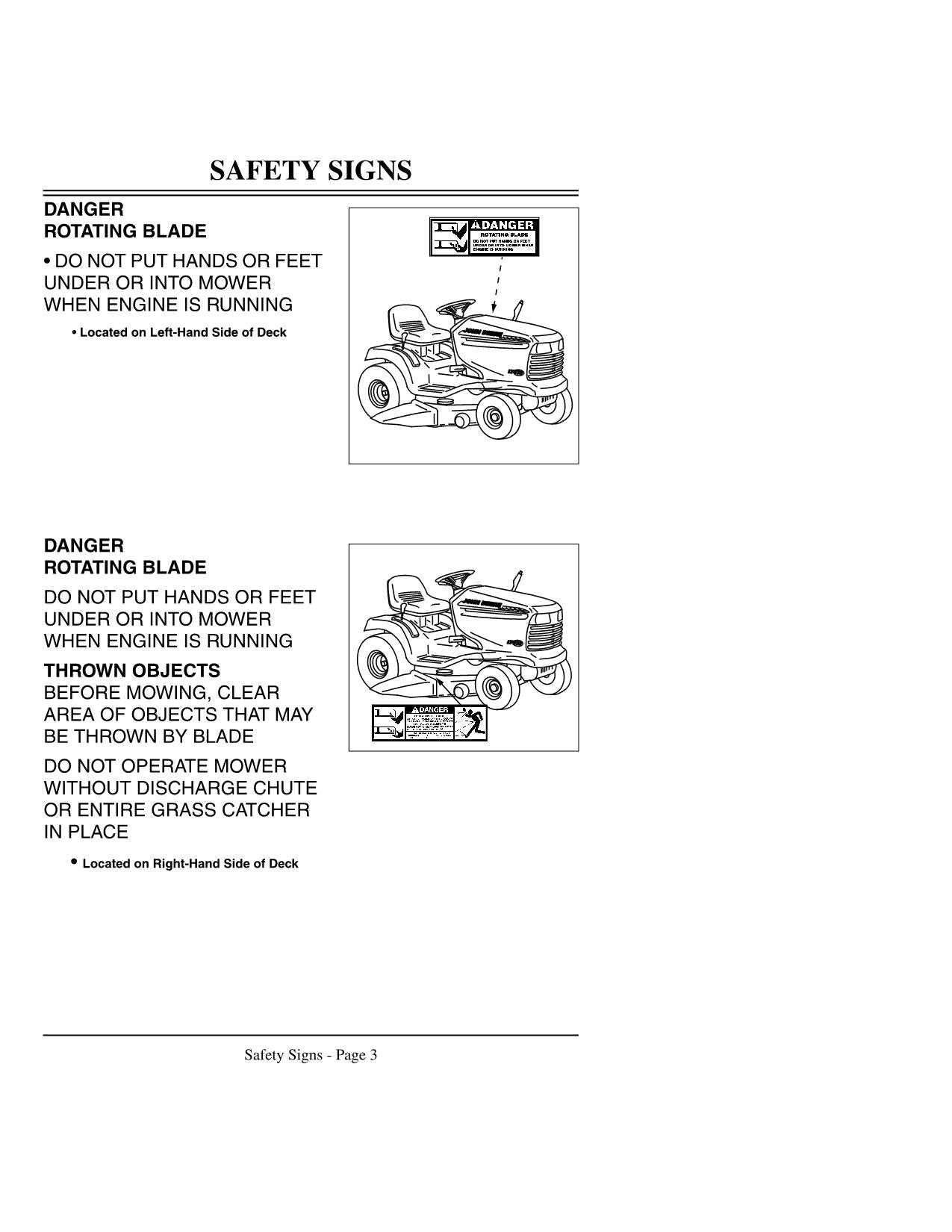 JOHN DEERE LT133 SPECIAL EDITION TRACTOR OPERATORS MANUAL