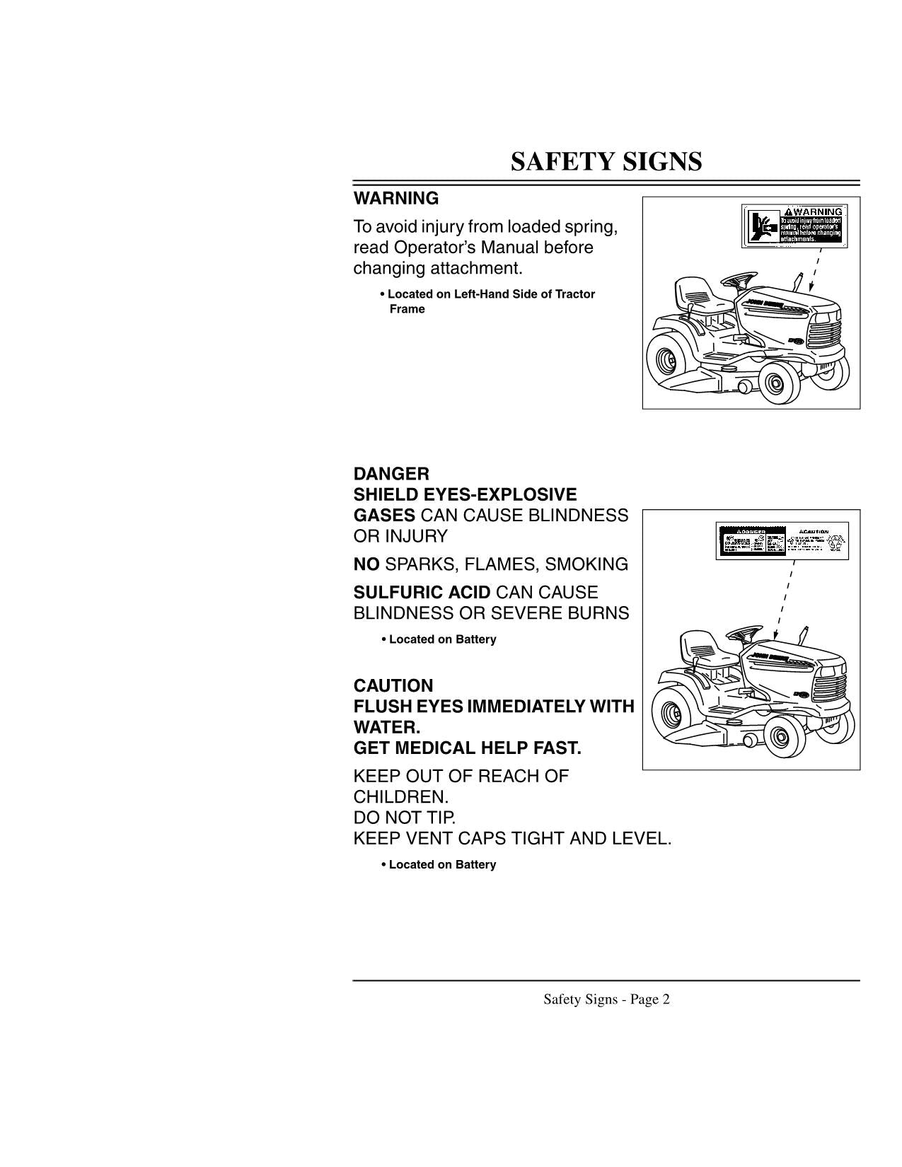 JOHN DEERE LT133 SPECIAL EDITION TRACTOR OPERATORS MANUAL