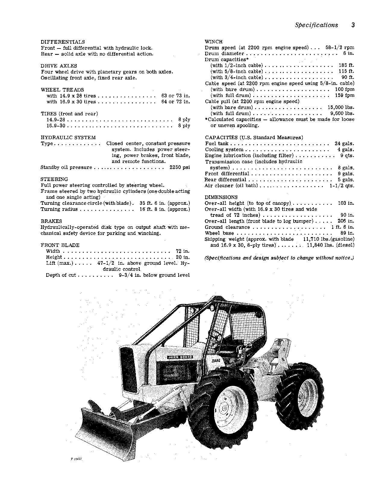 JOHN DEERE 440 SKIDDER TRAKTOR BEDIENUNGSANLEITUNG #2